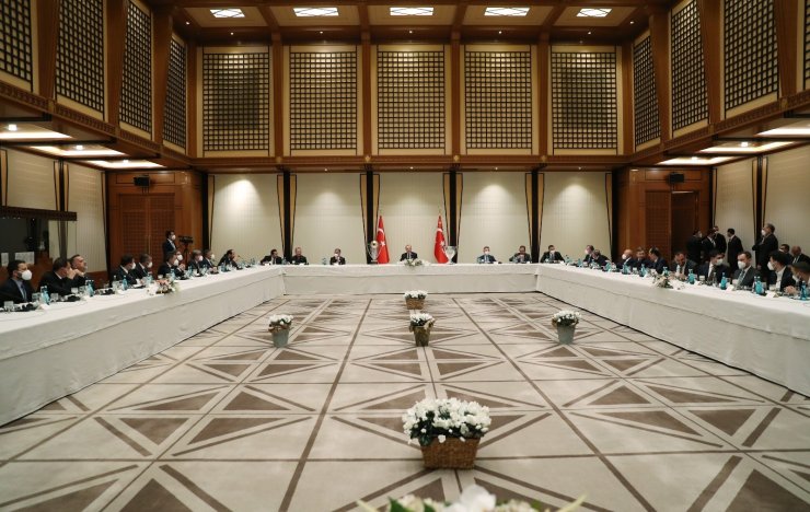 Cumhurbaşkanı Erdoğan, Beşiktaş Futbol Takımı’nı kabul etti