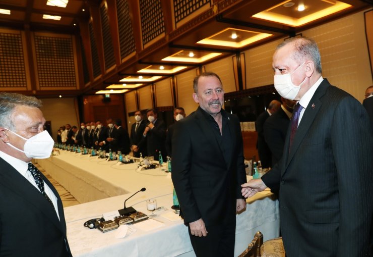 Cumhurbaşkanı Erdoğan, Beşiktaş Futbol Takımı’nı kabul etti