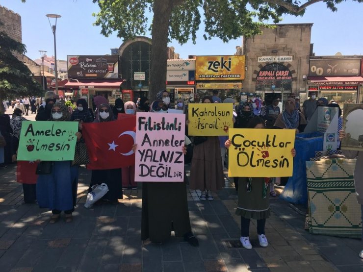 Kayserili annelerden Filistin’e destek