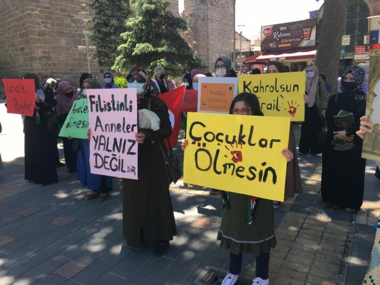 Kayserili annelerden Filistin’e destek