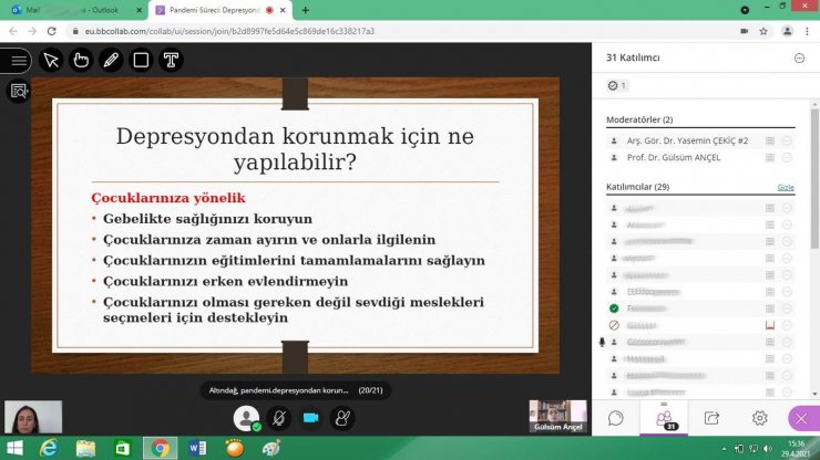 Altındağlı kadınlara ’Pandemi sürecinde depresyondan nasıl korunabiliriz?’ semineri