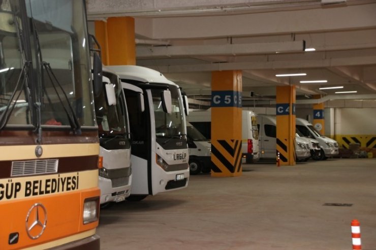 Ürgüp’te yenilenen kapalı otopark hizmete girdi