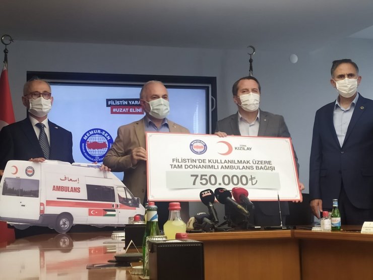 Memur-Sen’den Filistin için ambulans desteği