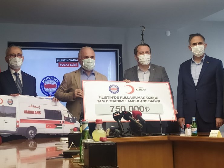 Memur-Sen’den Filistin için ambulans desteği