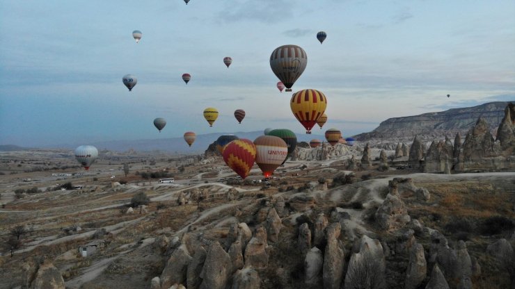 Kapadokya’da balon turları yine iptal oldu