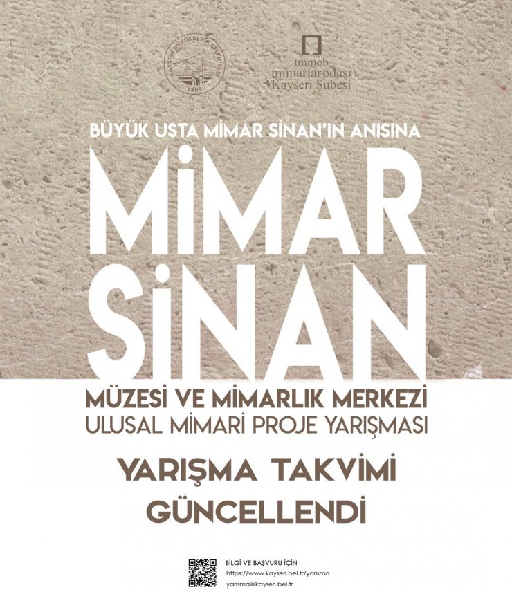 Mimarsinan Müzesi ve Mimarlık Merkezi Ulusal Mimari Proje Yarışma takvimi güncellendi