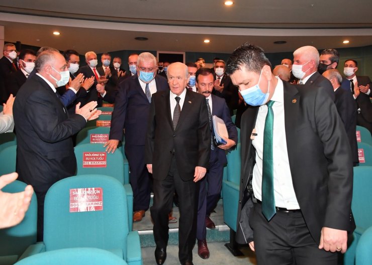MHP Genel Başkanı Bahçeli il başkanları ile bir araya geldi