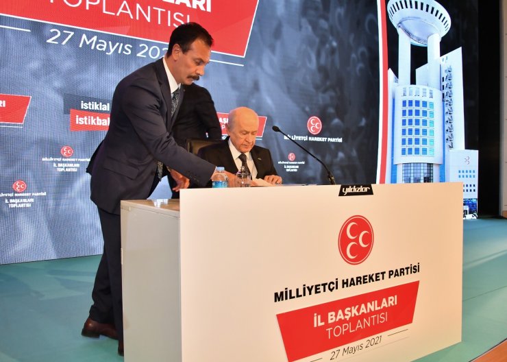 MHP Genel Başkanı Bahçeli il başkanları ile bir araya geldi
