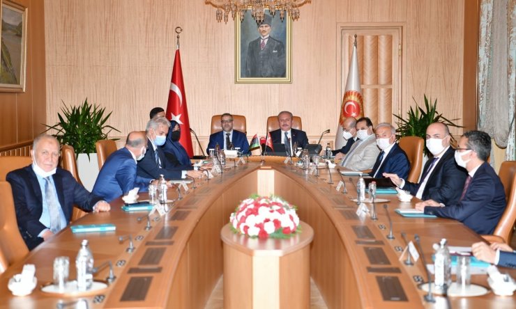 TBMM Başkanı Şentop, Libya Devlet Yüksek Konseyi Başkanı El Meşri ile görüştü