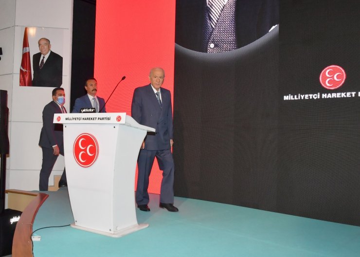 MHP lideri Bahçeli, partisinin belediye başkanları ile bir araya geldi