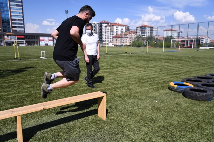 Polis adayları Pursaklar Belediyesinin ücretsiz parkur desteği ile sınava hazır