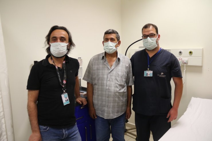 Karnından 6 kiloluk tümör çıkarıldı