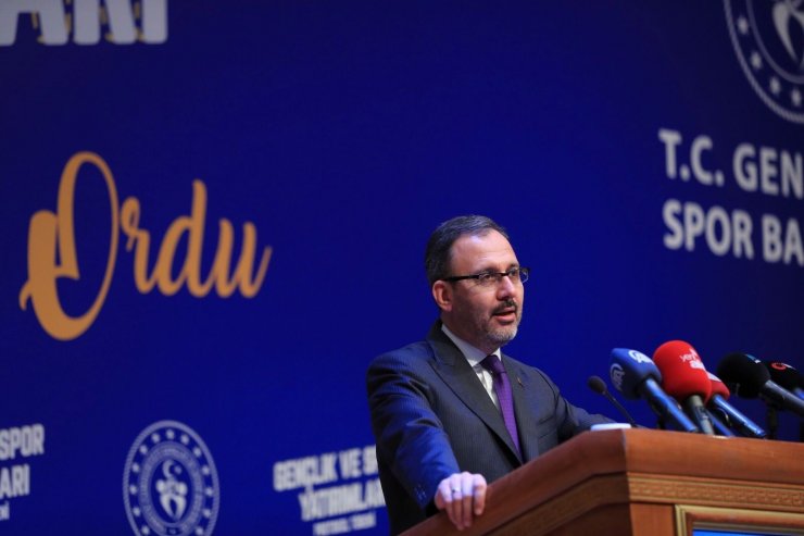 Bakanı Kasapoğlu: "Ordu’nun bundan sonraki süreçte spor ve gençlik adına yeni bir dönemini başlatmak üzere karar aldık"