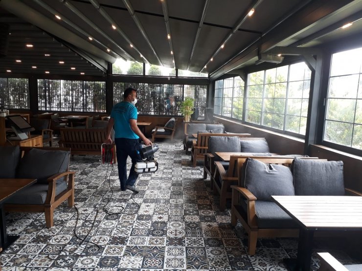 Pursaklar Belediyesi’nden işletmelere etkin dezenfekte çalışması