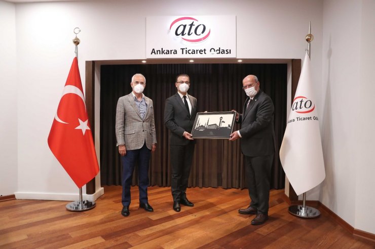 Ankara Vergi Dairesi Başkanı Duman, ATO Başkanı Baran’ı ziyaret etti
