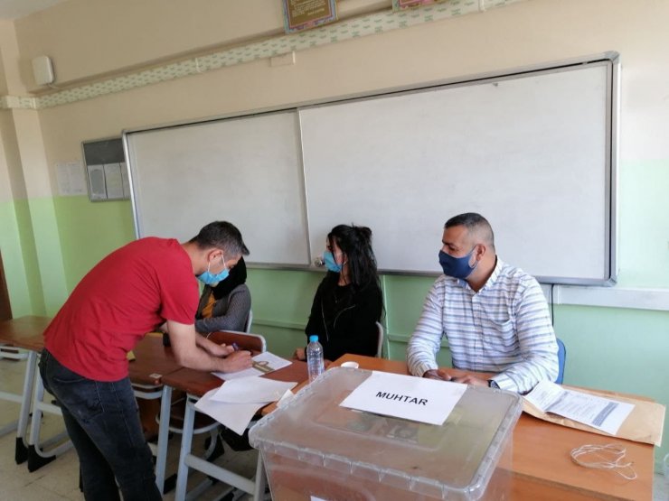 Aksaray’da muhtarları vefat eden 2 mahallede muhtarlık seçimi yapıldı