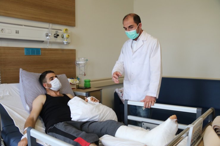 Doktorların hızı 4’üncü kattan düşen işçiyi hayata bağladı