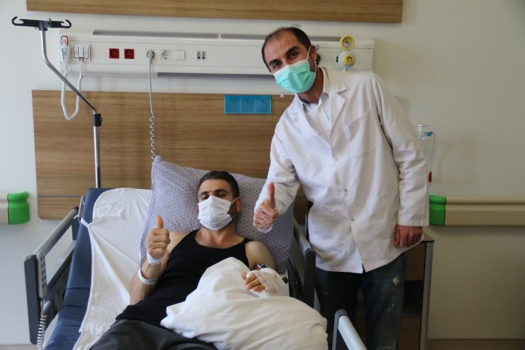 Doktorların hızı 4’üncü kattan düşen işçiyi hayata bağladı