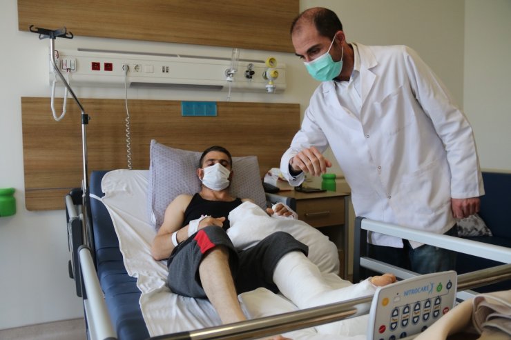 Doktorların hızı 4’üncü kattan düşen işçiyi hayata bağladı