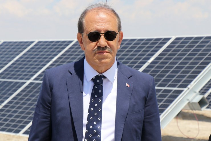 Dev güneş santralinin SCADA binasının temeli bakanların katılımıyla atıldı