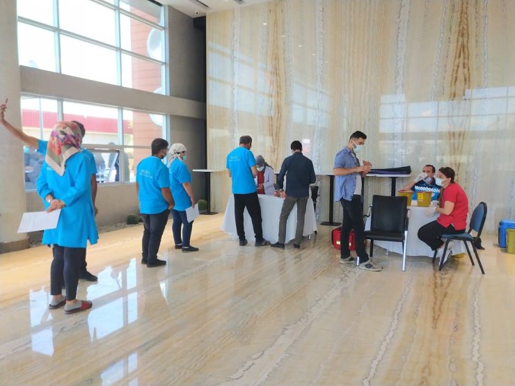 Kayseri Serbest Bölge’de aşı merkezi kuruldu