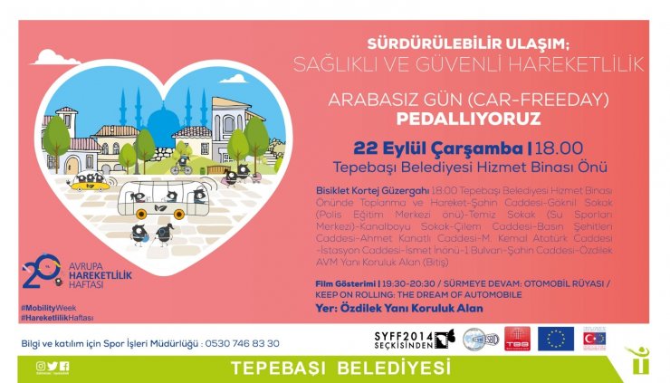 Hareketlilik Haftası’nda ’Pedallıyoruz’ etkinliği