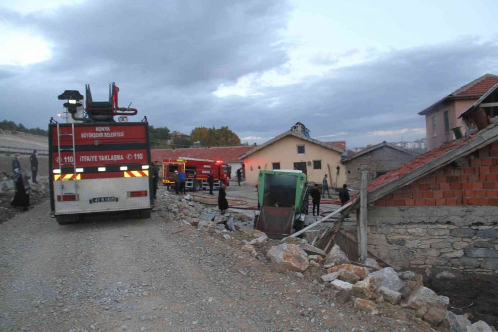 Samanlıkta Korkutan Yangın