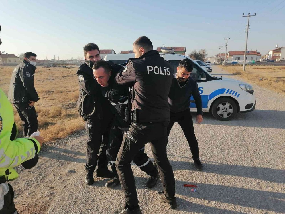 Çaldığı Araca Sahte Plaka Taktı! Aksaray'da Film Sahnelerini Aratmayan Kovalamaca!