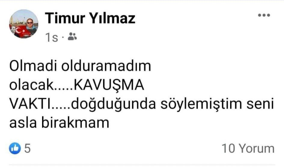 Oğlunun intiharının ardından