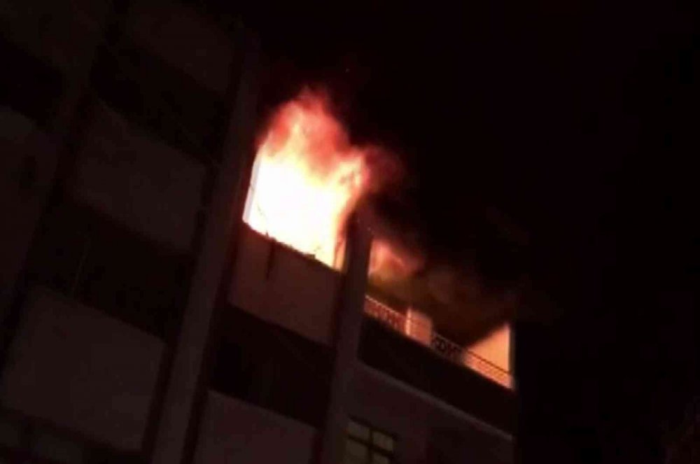 Aksaray’da binada korkutan yangın