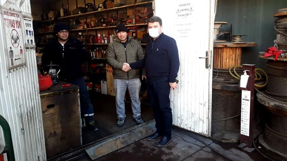 Evren Dinçer'den Sanayi Esnafına Ziyaret