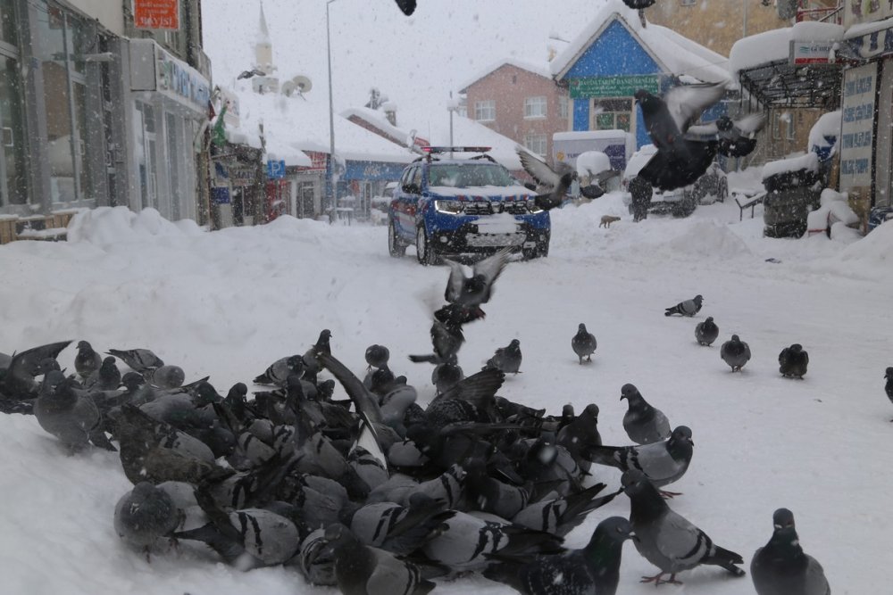 Konya Hadim'de kar kalınlığı 2 metreyi buldu