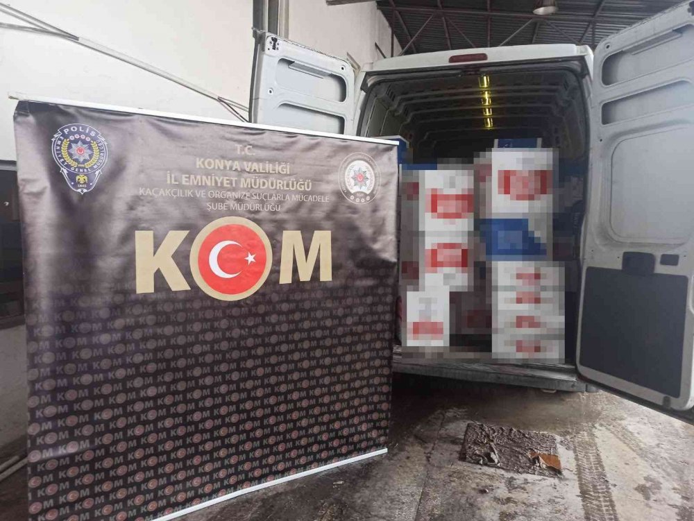 Konya’da ve 6 milyon adet makaron ele geçirildi