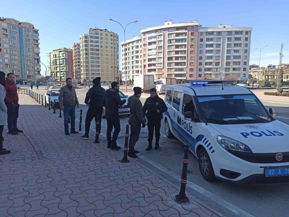 Konya’da çocukla birlikte araç gasp eden zanlı tutuklandı!