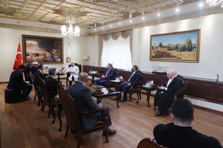 Filistin Vakıflar ve Din İşleri Bakanı Al-Bakri’den, Diyanet İşleri Başkanı Erbaş’a ziyaret