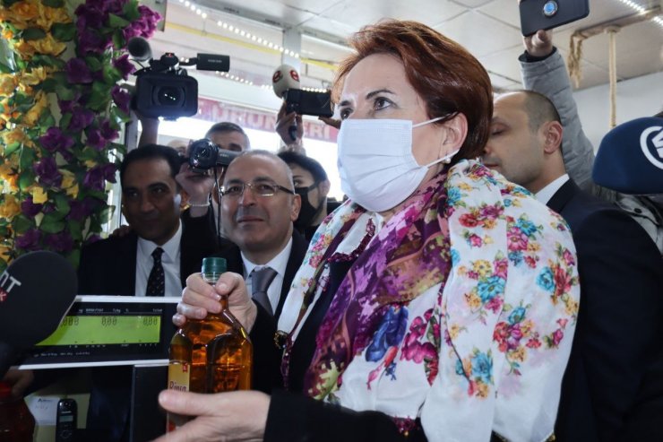 Meral Akşener ilçelerde esnafları ziyaret etti