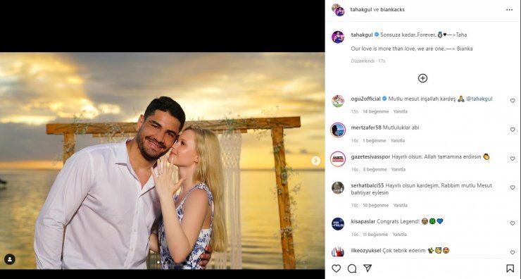 Taha Akgül evlilik yolunda ilk adımı attı