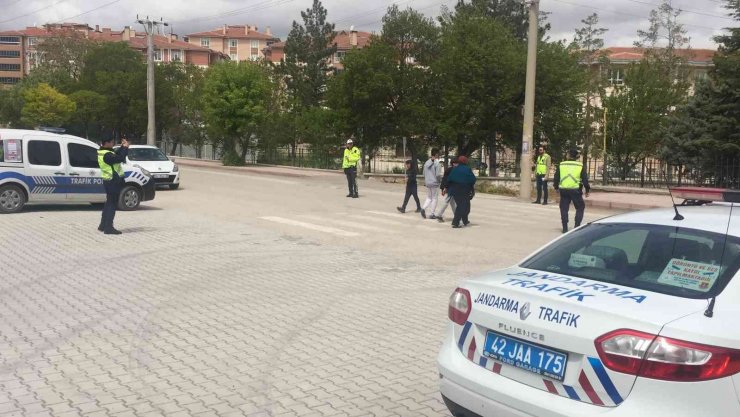 Kulu’da “Yayalar için 5 adımda güvenli trafik" uygulaması yapıldı