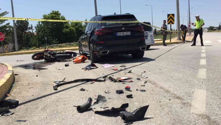 Konya’da cip ile motosiklet çarpıştı: 2 ağır yaralı
