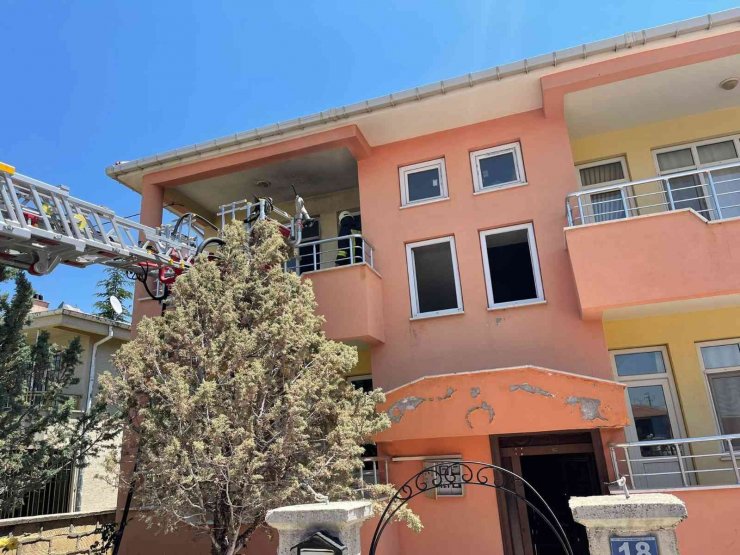 Konya’da müstakil evde yangın