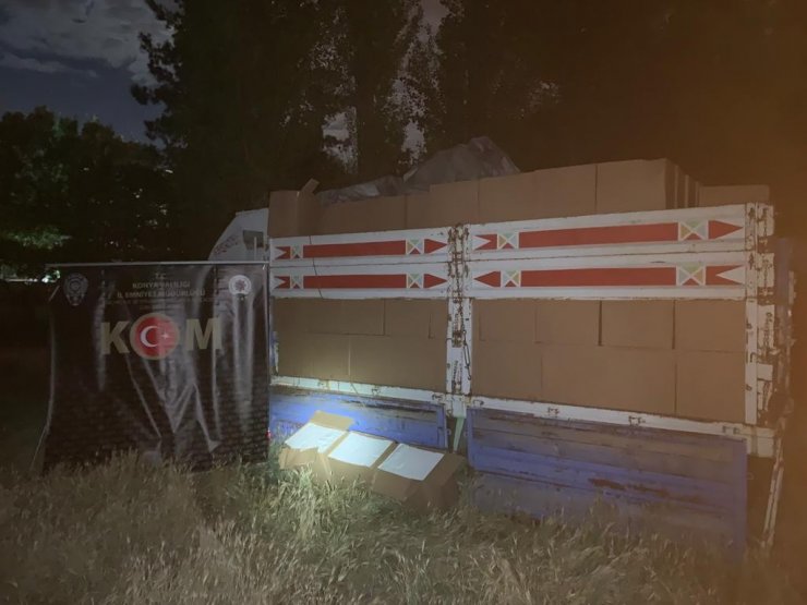 Konya’da 4 milyon 600 adet kaçak makaron ele geçirildi