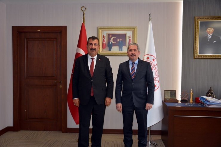 Bakan Yardımcısı Gürcan, TÜDKİYEB Başkanı Çelik’i kabul etti