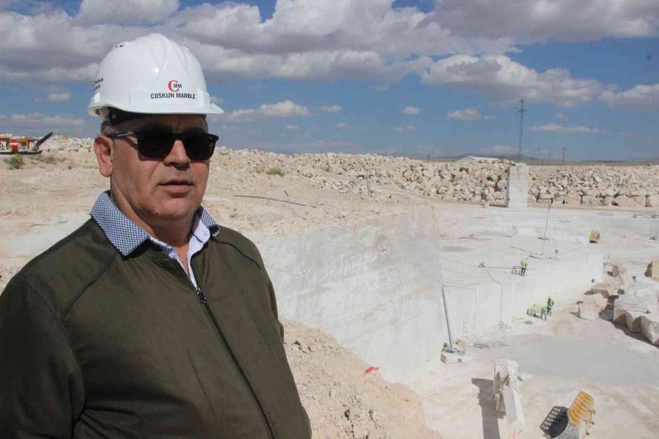 Karaman’ın traverteni dünyaya satılıyor