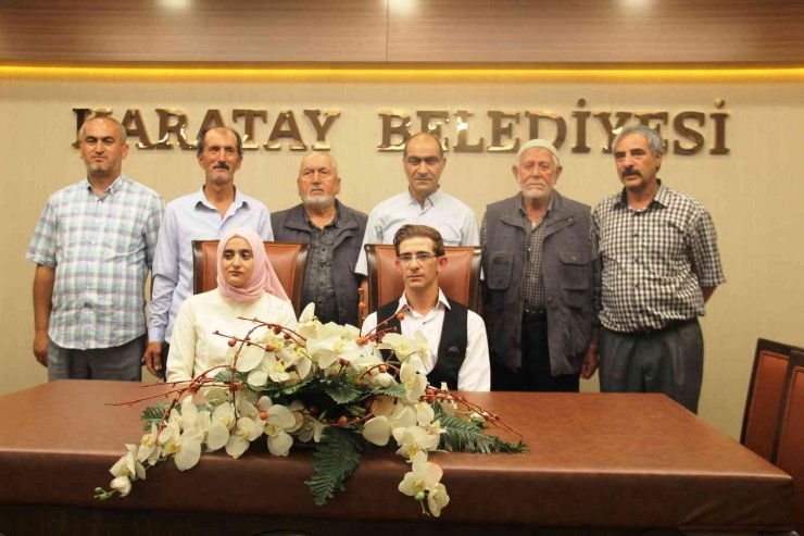 Görme engelli çiftin evlilik heyecanı