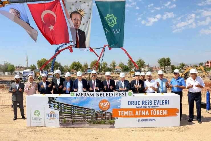 Meram’da Oruç Reis Evleri’nin temeli atıldı