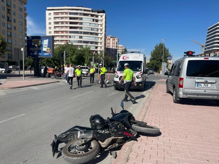 Konya’da motosikletler çarpıştı: 2 yaralı