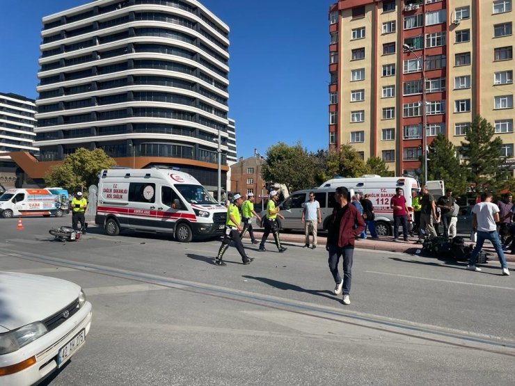 Konya’da motosikletler çarpıştı: 2 yaralı