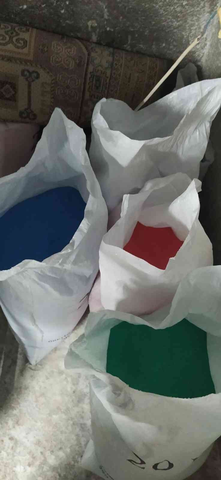 Konya’da çuvallar dolusu sahte deterjan ele geçirildi