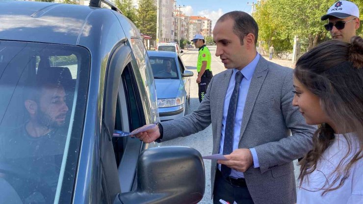 Kulu’da "Yayalara Öncelik Duruşu, Hayata Saygı Duruşu" etkinliği