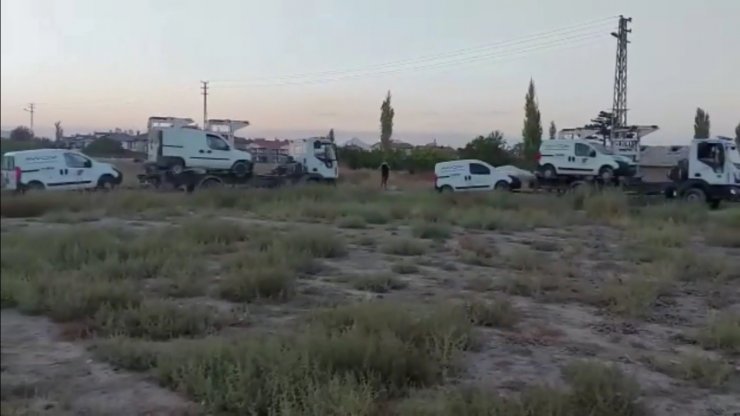 Tek seferde 7 aracı çekicilere yükleyip çalan çete yakalandı